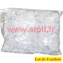 4 sachets de Confettis blanc (sachet de 100grs)